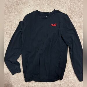 Black hollister long sleeve shirt